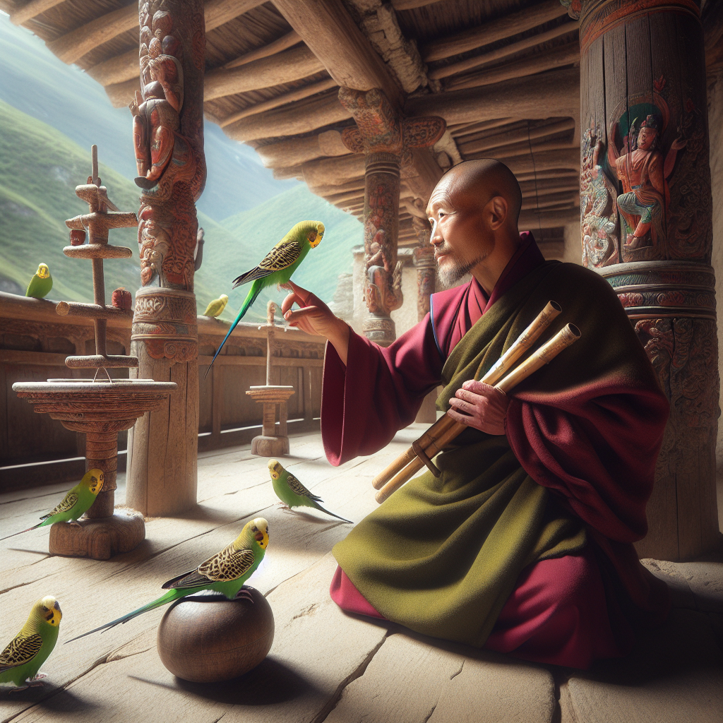 El Tradicional Entrenamiento de los Periquitos del Tíbet